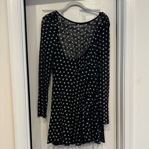 Black and White Lace Free People Dress